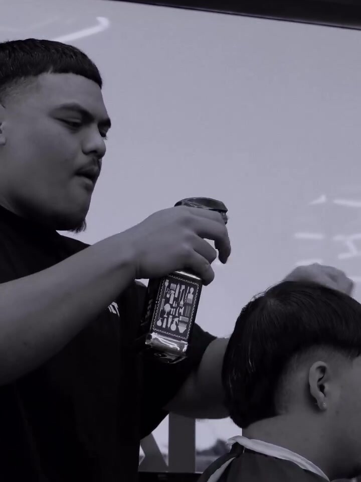 Finishing spray on a fresh cut
